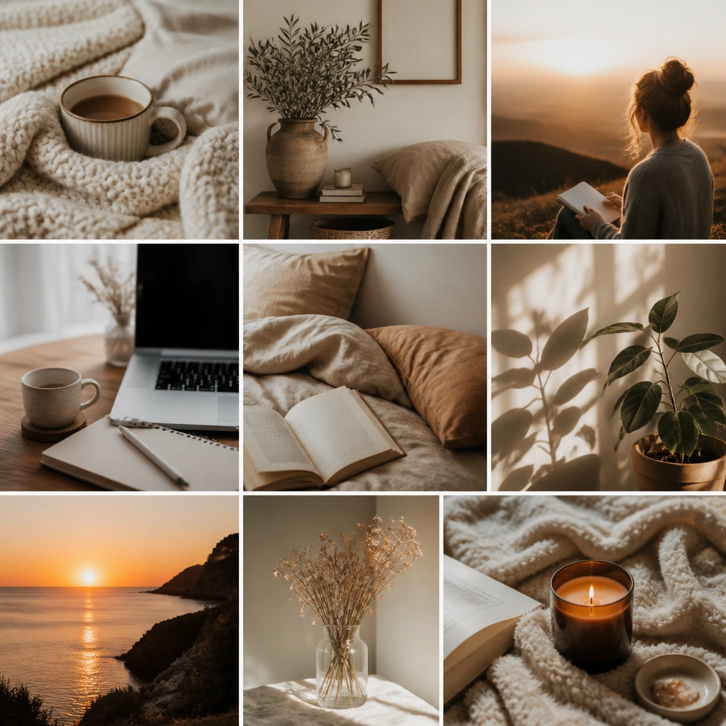 Cozy Vision Board Ideas Pictures Warm Themes