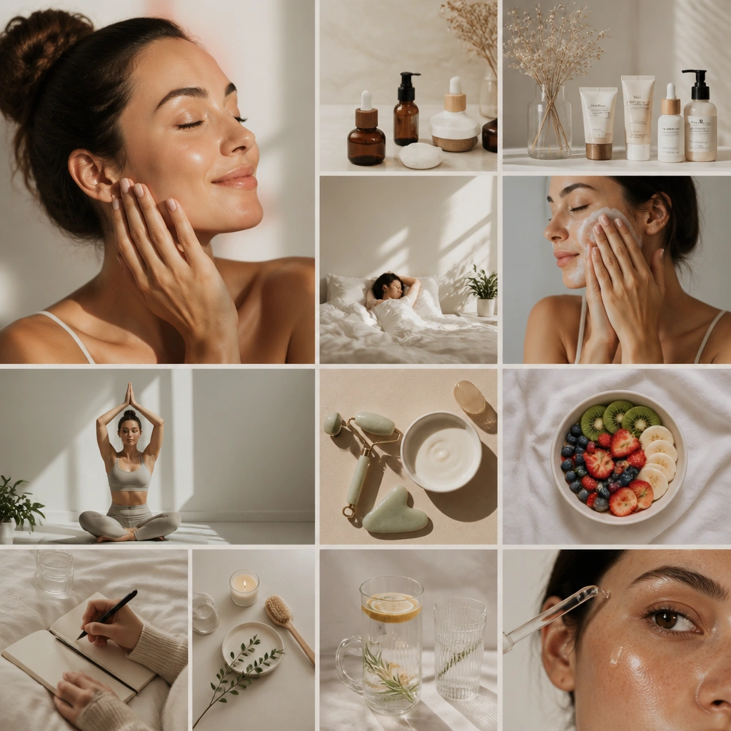 Glow-Up Skincare Vision Board Pictures & Ideas