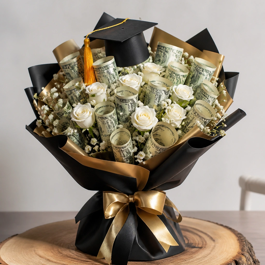 Graduation Money Bouquet Ideas to Celebrate Grads