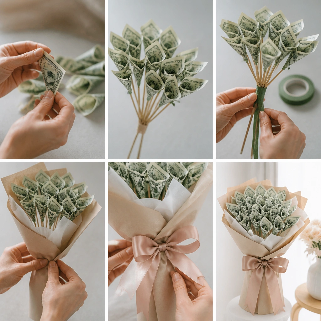 How to Make a Money Bouquet: Easy DIY Tutorial