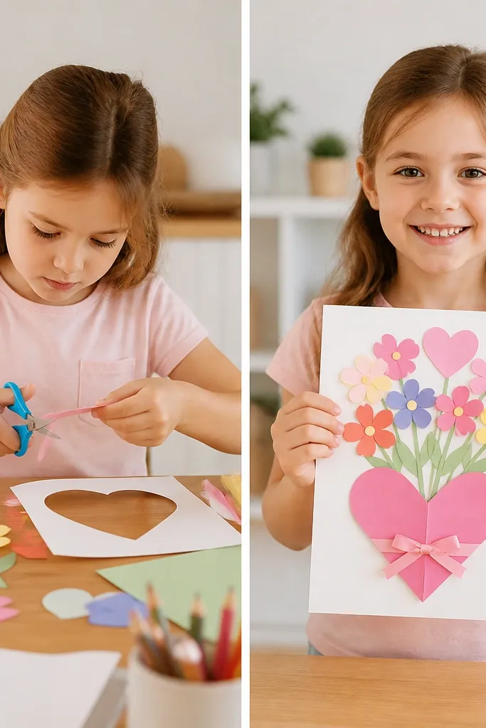 Mothers Day Crafts for Kids Before and After