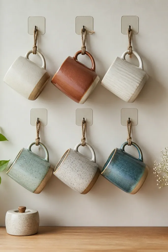 No-Drill Handmade Mug Decor Ideas for Renters